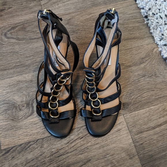 KELSI DAGGER Black Juno Wedges Size 8 - Picture 7 of 8